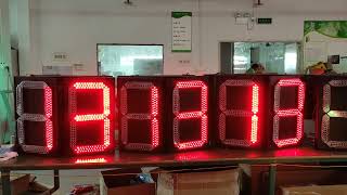 500mm double door two digits countdown timer in red yellow green color