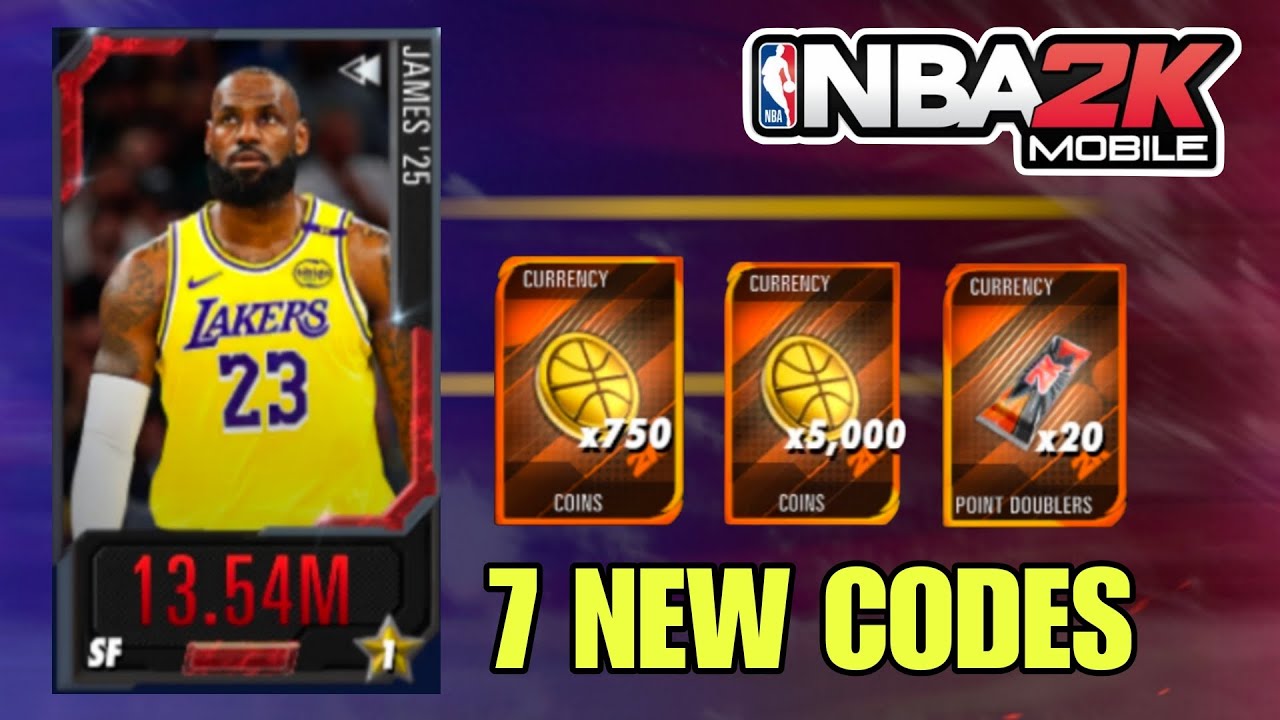 *НОВЫЕ КОДЫ* ​​КОДЫ NBA 2K ДЛЯ МОБИЛЬНЫХ УСТРОЙСТВ В 2025 ГОДУ | КОДЫ NBA 2K ДЛЯ МОБИЛЬНЫХ УСТРОЙ...