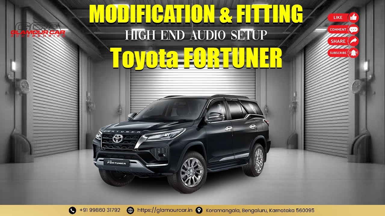 Toyota Fortuner Upgraded with Premium Audio Setup with Alpine DSP | Bangalore | 9986031792 