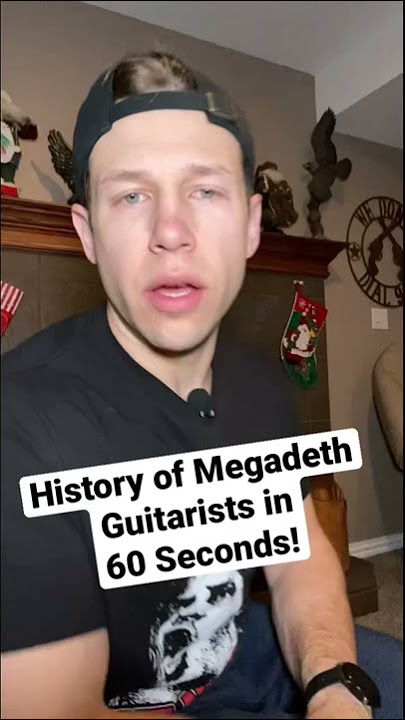 HISTORY OF MEGADETH GUITARISTS IN 60 SECONDS. #shorts