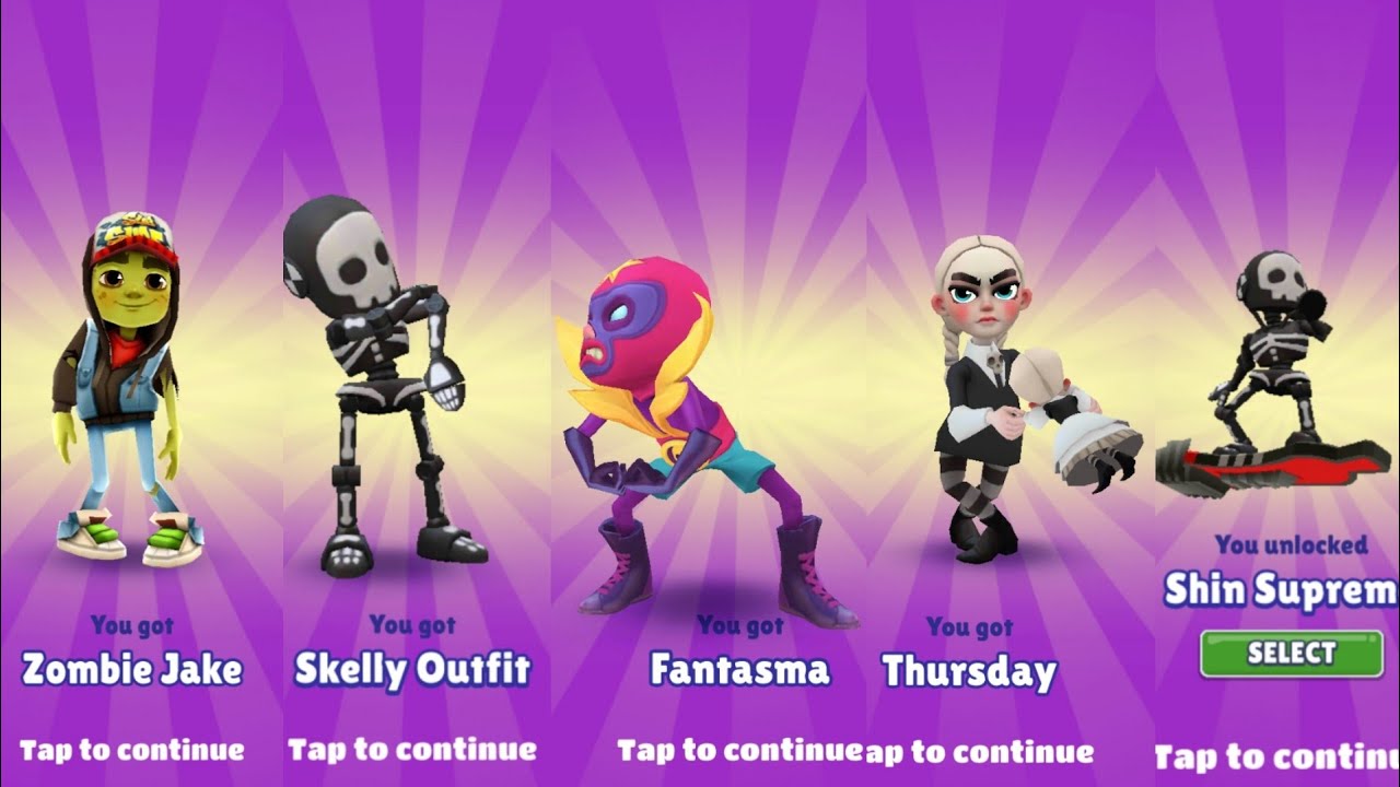 Subway Surfers 2025 : New Characters & Hoverboards of Subway Surfer World Tour Mexico Halloween 2025