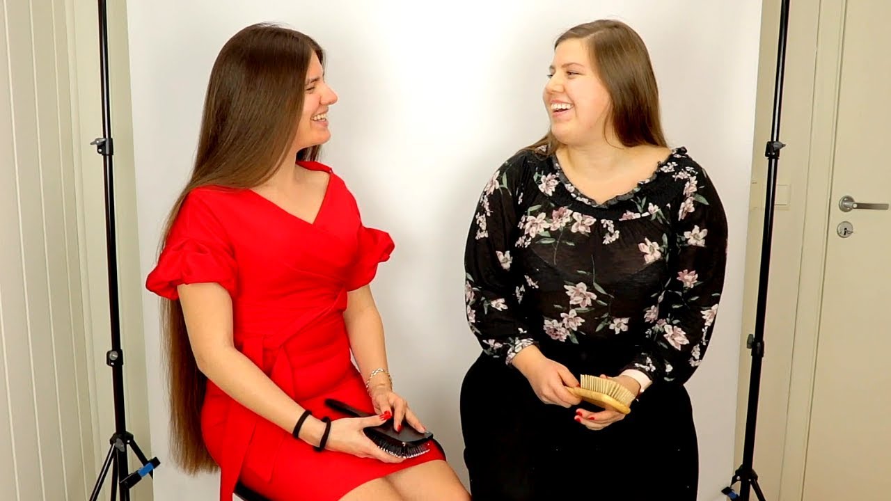 Suzana teaches Karoline Long Hair Modeling