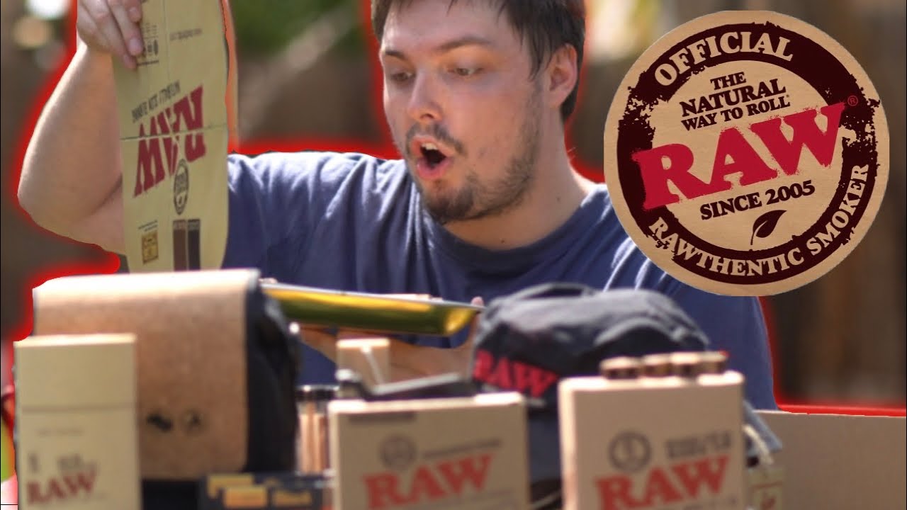 Big Box of Swag From RAW Papers! (6ft Joint, Wake & Bake mug, Hidden stash jars & More!)