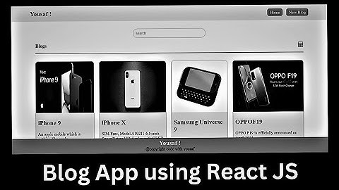 Build a Blog App with React JS | React Beginners Project