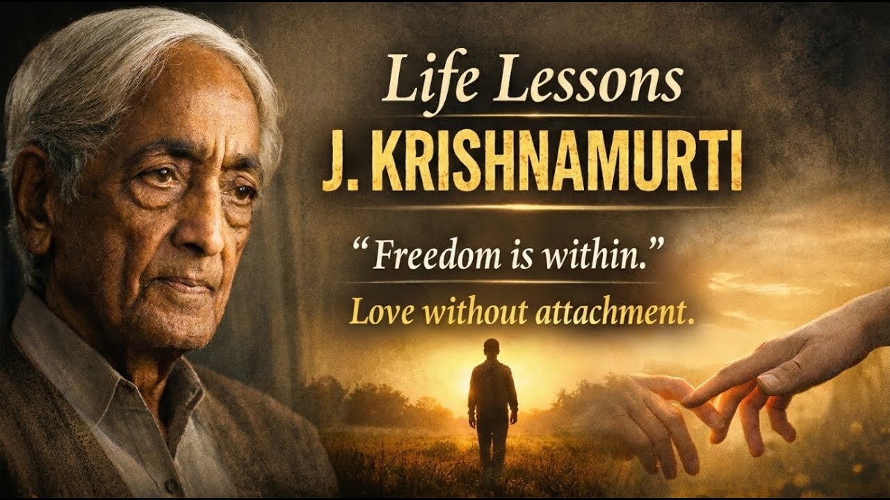 Life Lessons of J. Krishnamurti That Will Change How You Think I Freedom Thought of J. Krishnamurti