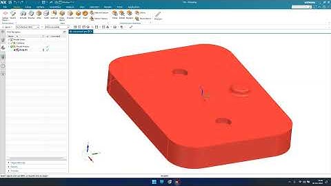 Siemens Unigraphics NX- Basics of Synchronous modeling Move Face