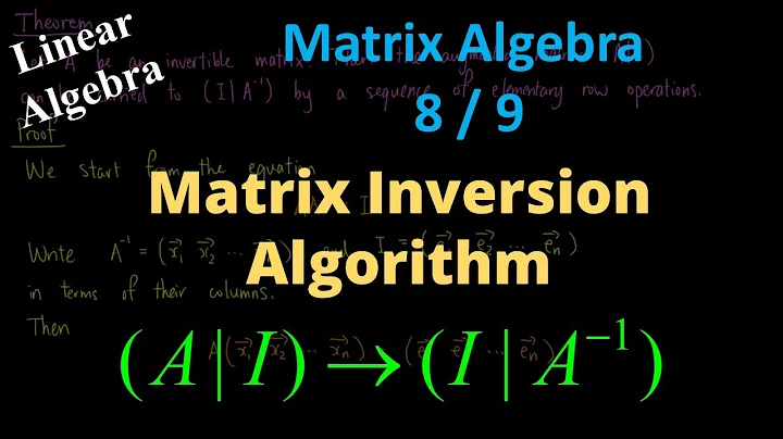 Matrix Inversion Algorithm