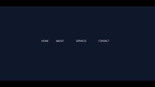 web project - CSS only navigation with rotating text hover effect