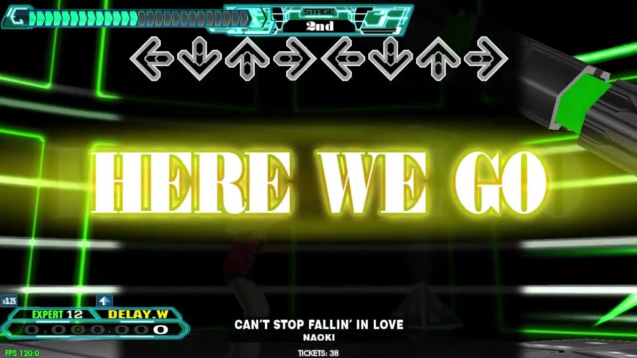 【LV12】DDR / CAN'T STOP FALLIN' LOVE - EXPERT DOUBLE with handclap