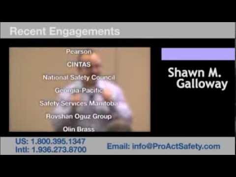 Shawn M. Galloway - Safety Excellence Expert, Author and Keynote Speaker 