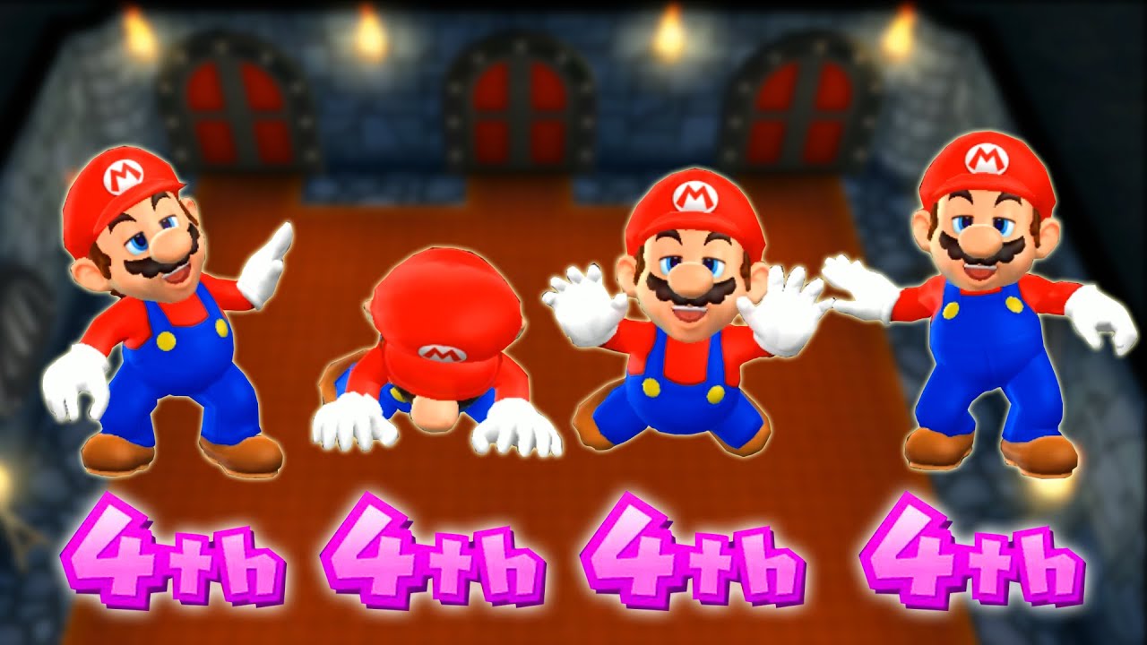 Mario Party 9 Minigames - Mario Vs Luigi Vs Peach Vs Waluigi (Master CPU)