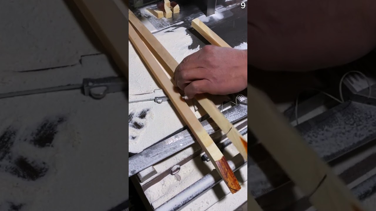 Mesin super tajam untuk memotong kayu dengan presisi #shorts