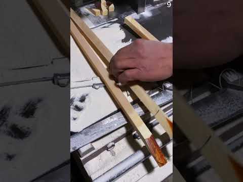 Mesin super tajam untuk memotong kayu dengan presisi #shorts