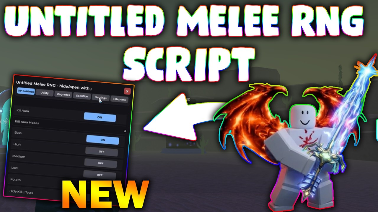 NEW Untitled Melee RNG Script PASTEBIN 2026 KILL AURA BRING BOSS 