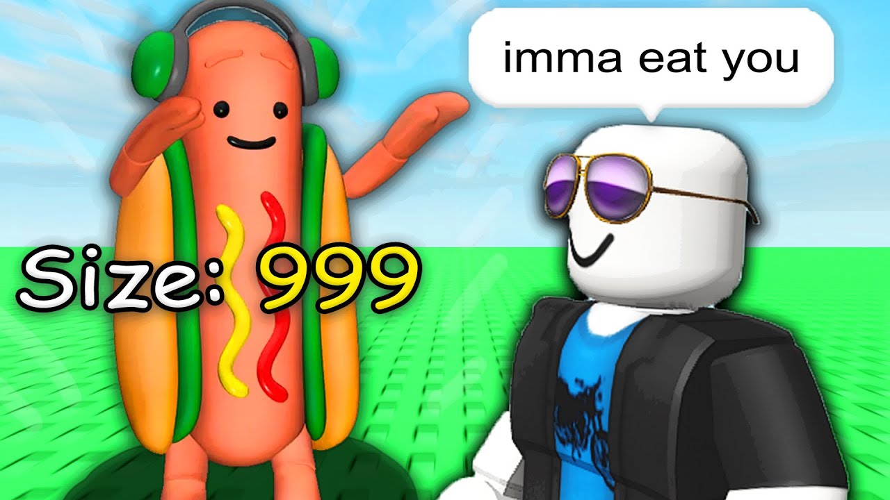 I raised a hotdog in Roblox...