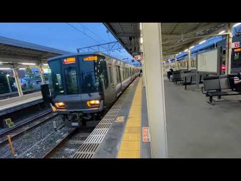 阪和線223系2500番台紀州路快速西九条、大阪方面行き　和歌山発車！