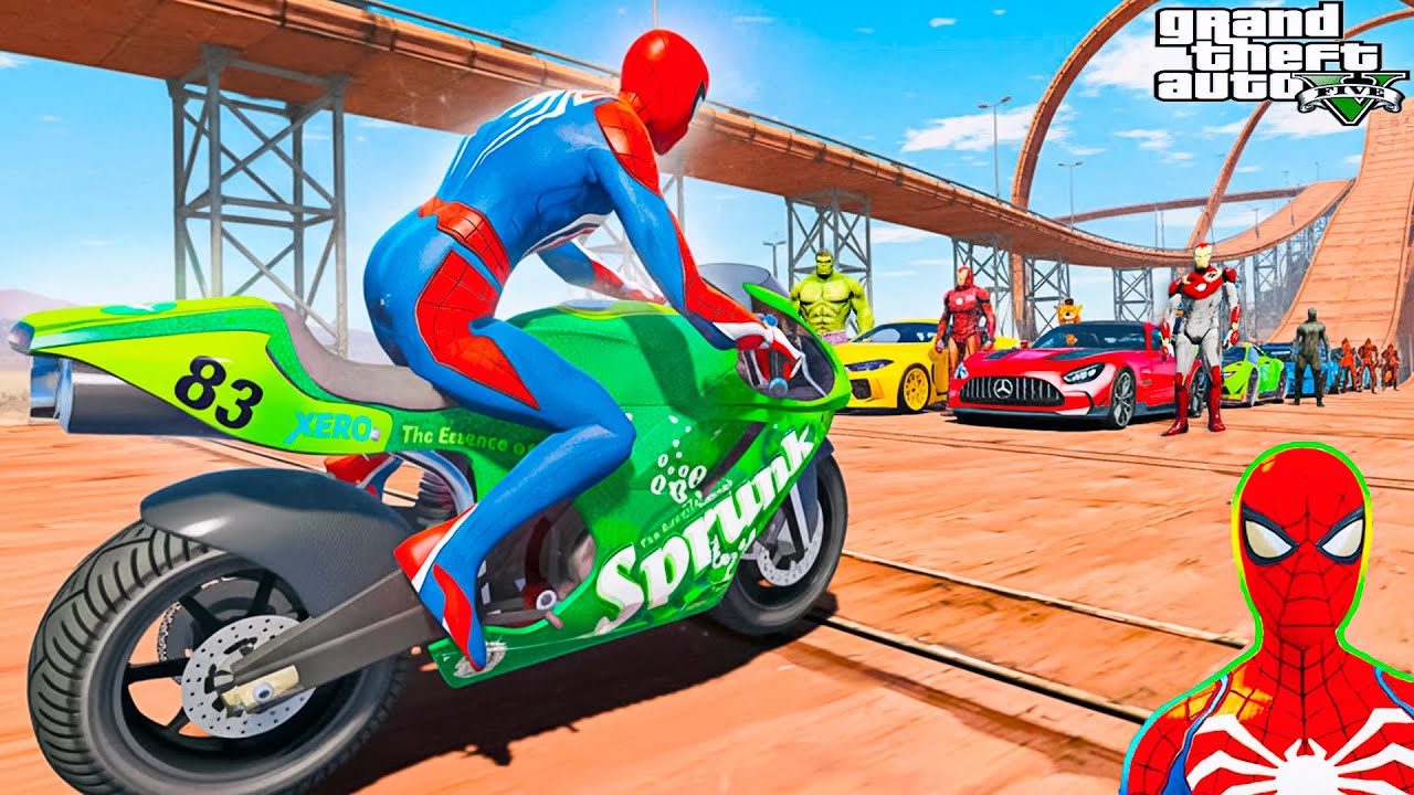 SPIDER-MAN vs IRON MAN vs HULK – INSANE Superhero Race Above the Desert! 🕷️💥 سباق خارق لا يصدق!