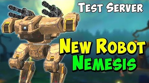 New Robot NEMESIS with Built-In Exodus - War Robots Test Server Gameplay WR