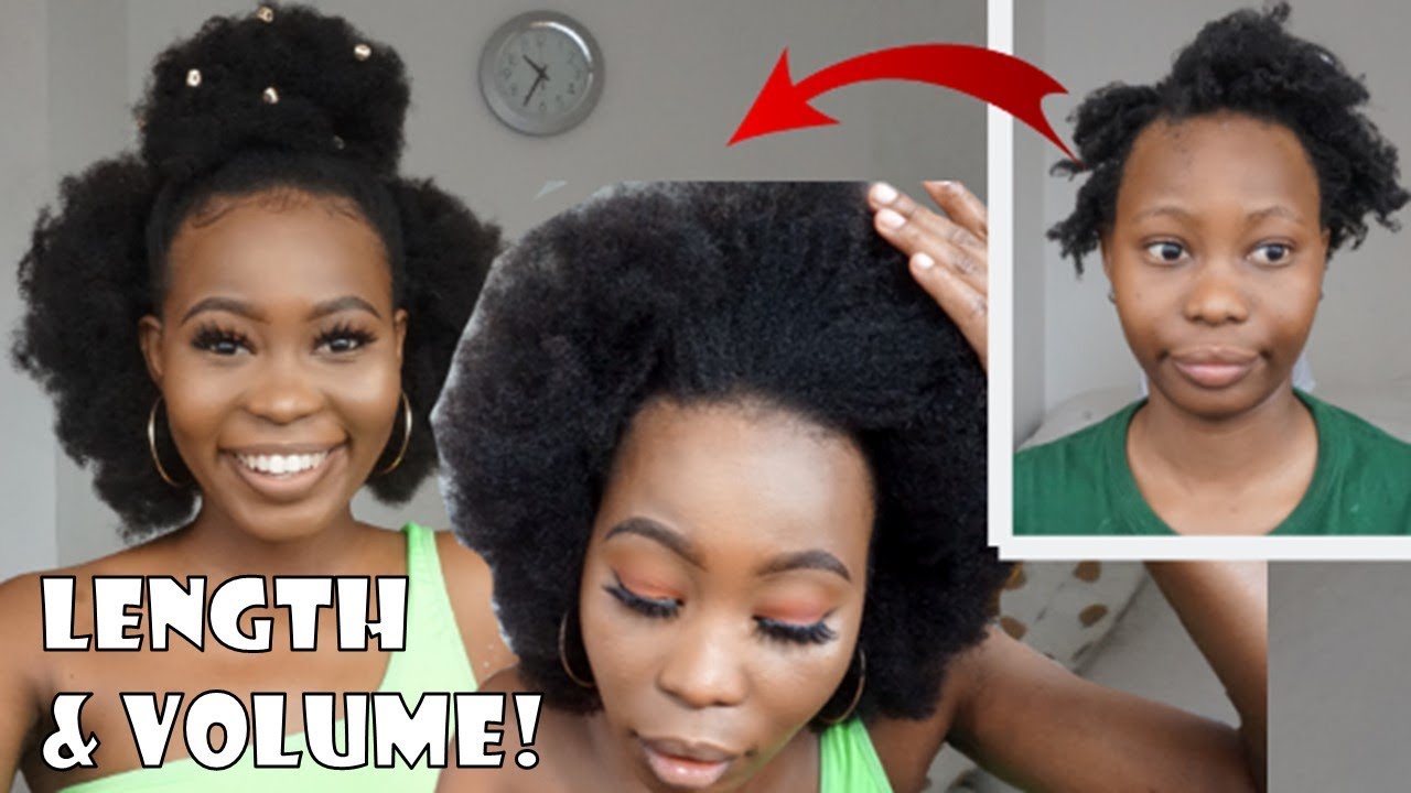 FINALLY! HOW TO ACHIEVE THE THICK NATURAL HAIR LOOK! - YouTube