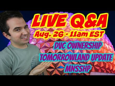 LIVE Q&A - DVC Ownership âœ¨ Tomorrowland MNSSHP - ë™ì˜ìƒ