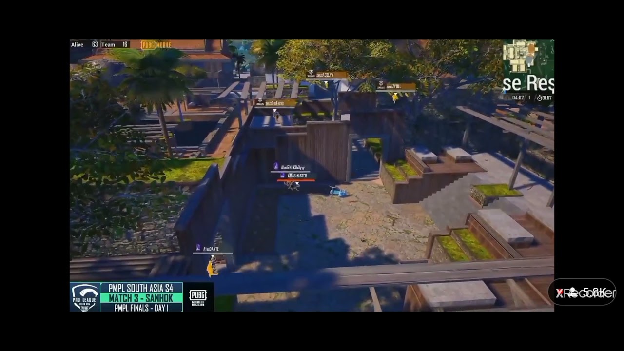 A1 Esports Vs Zeus🔥A1es Dante 1v4 Insane Clutch 😱 PMPL 💕