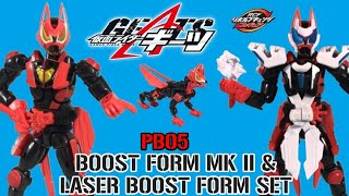 Revolve Change Figure PB05 Boost Form MKII & Laser Boost Form Set Review - Kamen Rider Geats