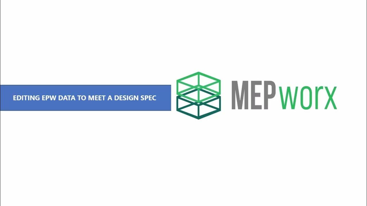 MEPWorx Editing EPW Weather Data to meet a Specification YouTube
