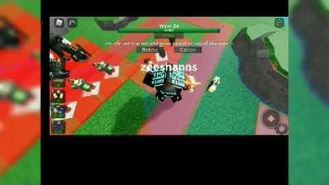 Base tower defense Roblox (activated hidden wave) my gameplay #1