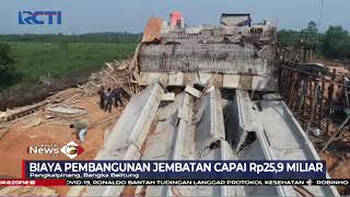Proyek Jembatan Air Kerabut senilai Rp25 9 Miliar di Pangkalpinang Ambruk SIP 18
