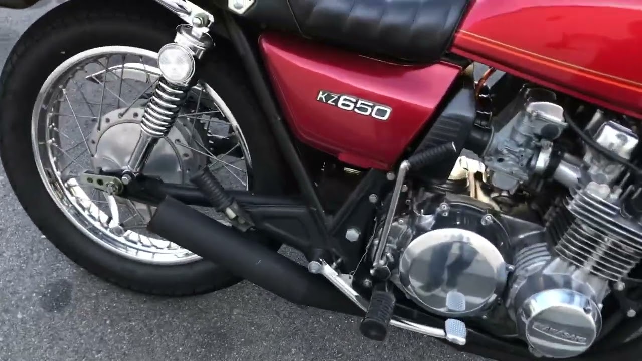 KZ650 ザッパー マフラー音 ミスティショート管 直管サイレンサー