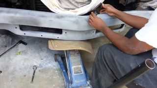 Restoring and Painting &#39;DARKNESS&#39; Front Bumper