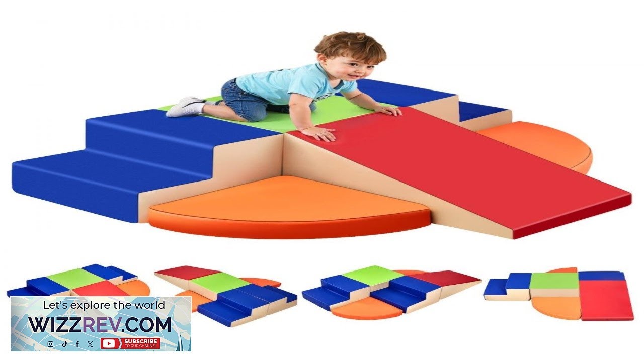 VEVOR Climbing Toys 6 Piece Set Foam Climbing Toys for Toddlers 6 Months