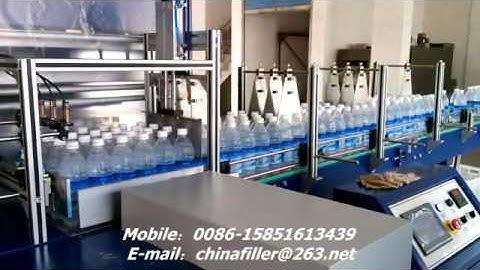 Shrink wrapping machine(for water bottle),bottle packing line