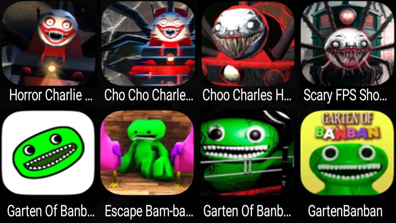 CHOO CHOO CHARLES vs GARTEN OF BANBAN Compilation pt.2 #choochoocharle