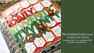 December Daily® 2024 Completed Album Walkthrough