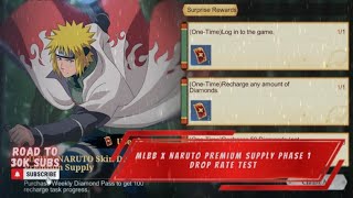 DROP RATE PHASE 1!!! HOW TO GET CHEAP NARUTO SKINS IN NARUTO SHIPPUDEN EVENT PHASE 1 | MLBB