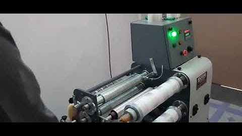 Mini bopp self Adhesive tape cutting machine shreeji controls 9033286966