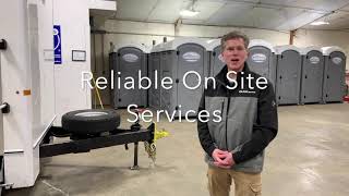 United Rentals 4 Station Luxury Restroom Trailer