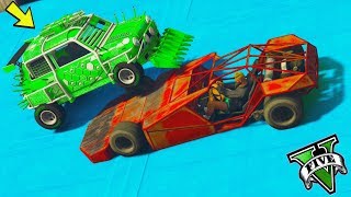 GTA 5 ONLINE 🐷 MINI COOPER VS AUTORAMPA !!! 🐷 GARE PARKOUR 🐷N*672🐷 GTA 5 ITA 🐷 DAJE !!!