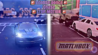 Police chase stop motion