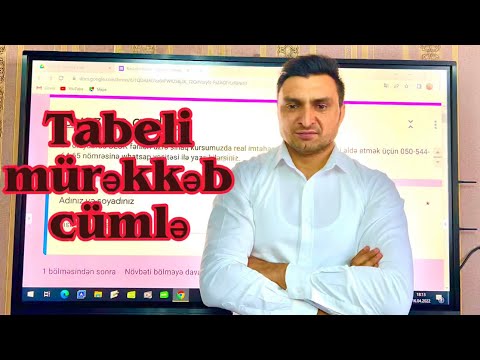 #Tabeli mürəkkəb cümlə. Baş və budaq cümlə. Rəşad Hümbətov (070-535-35-55)