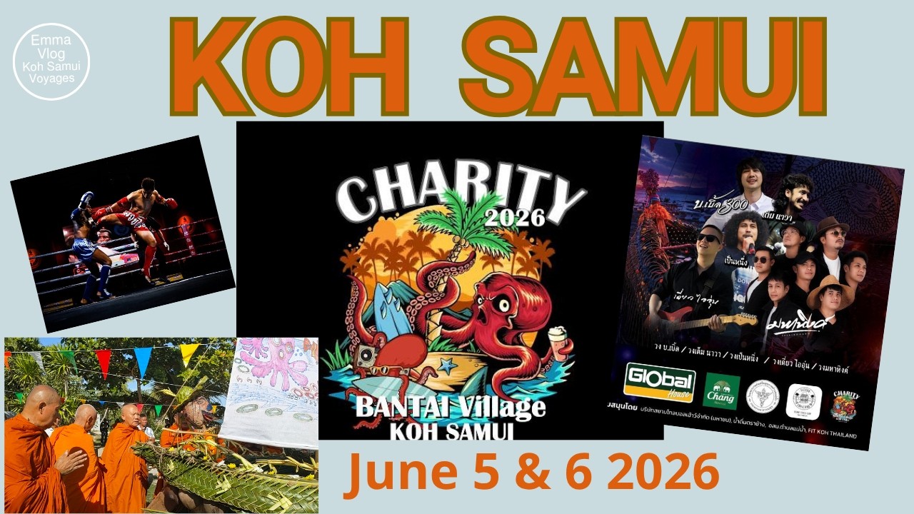 Loy Khrô | fête traditionnelle à Koh Samui | Ban Tai Beach | Ban Tai Charity 2026