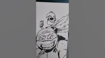 2012 tmnt raph sketch initial inks progress #drawing #tmnt #sketch #sketching #tmnt2012 #art #artist