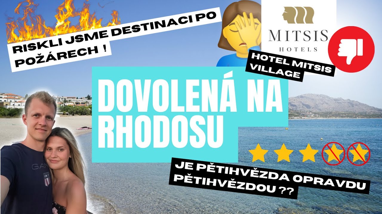RISKLI JSME DOVOLENOU NA RHODOSU PO POŽÁRECH | PROBLÉMY PO PŘÍLETU | MITSIS RHODOS VILLAGE 2023