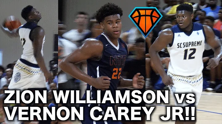 Vernon Carey Jr vs Zion Williamson!! CRAZY Matchup...
