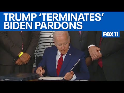 Trump says he's terminating any Biden pardons signed with autopen  | FOX 11 LA