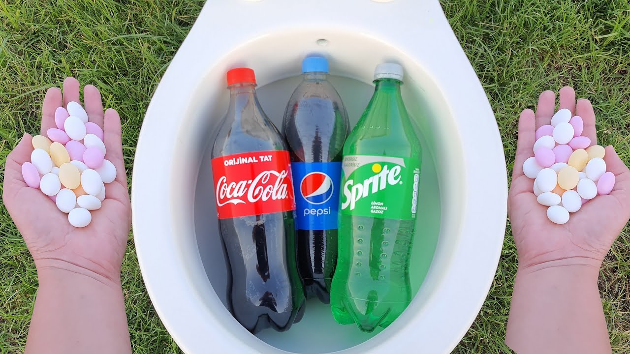 Experiment Closet, Coca Cola, Fanta, Sprite, Pepsi and Mentos