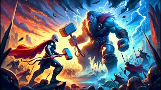 Thor Vs Hrungnir The Ultimate Duel Of Might  Gods And Giants Clash
