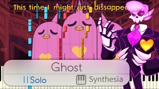 Ghost - Mystery Skulls - |ANIMATED SOLO PIANO COVER W/LYRICS| -- Synthesia HD chords