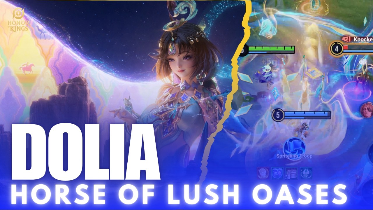 NEW Dolia Horse of Lush Oases Gameplay 🐎 2/0/14 Support Carry | Best Build & Arcana – Honor of Kings